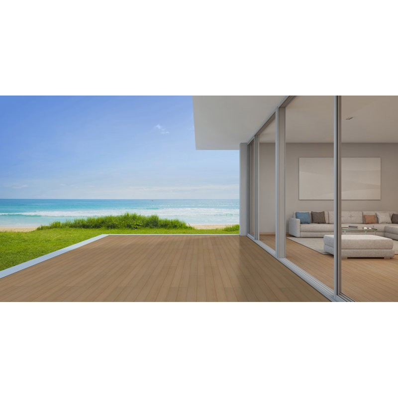 Rincon 8 in. x 47 in. Matte Porcelain Wood Look Floor and Wall Tile, Flaxen
