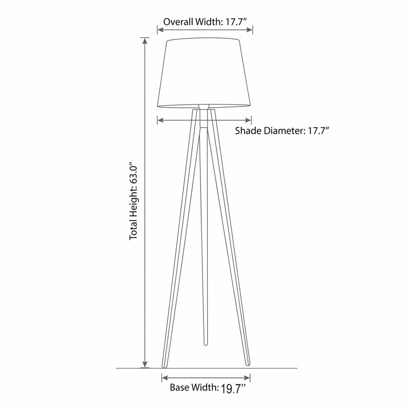Lampe sur pied à abat-jour tambour Eclipse