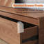 Modern Walnut TV Stand With 3 Drawers For Stylish Living Room Storage-600703952