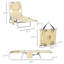 Chaise de bronzage avec trou pour le visage, chaise longue d'extérieur réglable à 5 niveaux avec coussin pour plage, piscine, beige-1267082157-1267082146