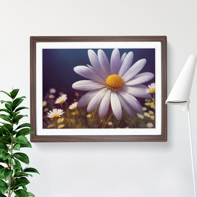 Extravagant Daisy Flower - Single Picture Frame Print