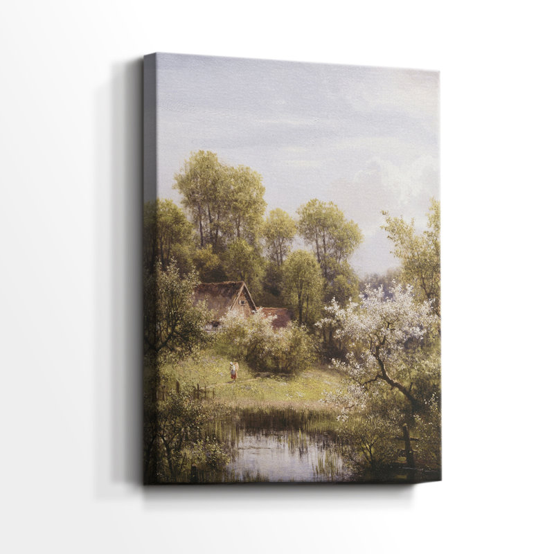 Paysage rétro CCXI - galerie Cavas, H 48 po x l 32 po