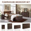 table d'appoint style ferme avec station de charge, commode 2 tiroirs pour la chambre à coucher-1750995495