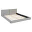 Grand lit plateforme tapissier avec tissu en velours-2024384520