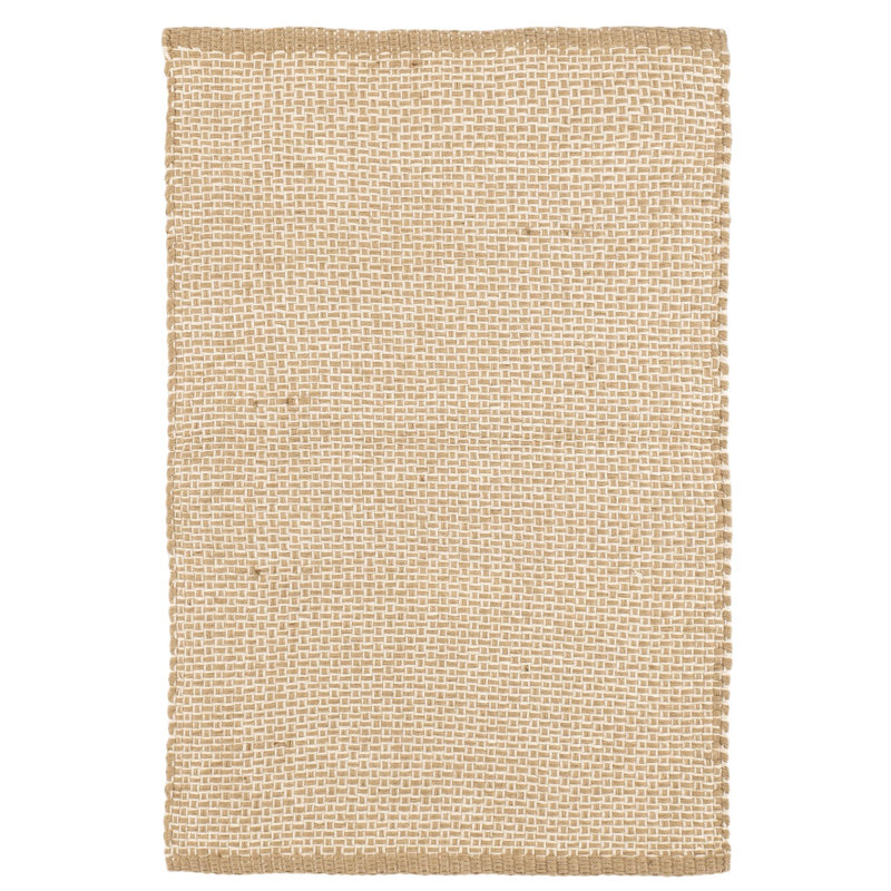 Donnie Ivory Handwoven Jute Rug, Rectangle 7'6" x 9'6"