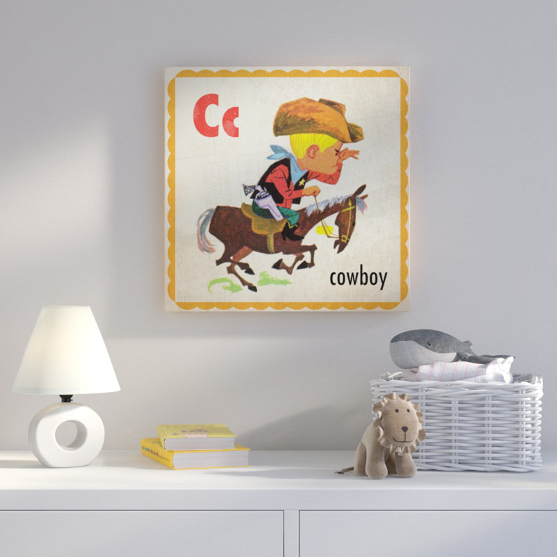 «Cowboy», reproduction sur toile tendue, 40 po x 40 po