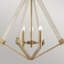 Overstreet 3 - Light Weathered Brass Geometric Pendant