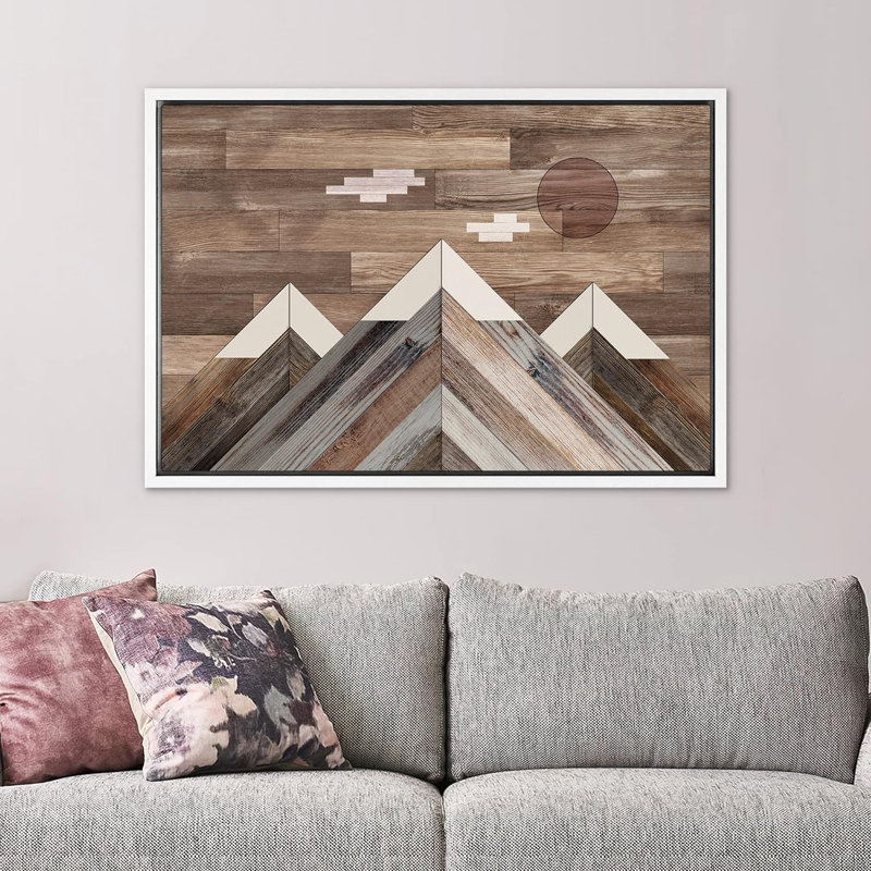Panneau de décor Western Wood Cloudy, Blanc, H 24 po x l 36 po x P 1,5 po