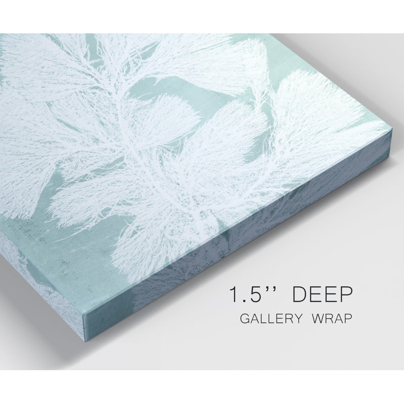 « algues on aqua iv », reproduction de peinture sur toile tendue, H 24 po x l 24 po x P 1 po