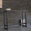 Table de bar / cocktail Minimalist Contemporary Industrial - Logan, L 55,1 po x P 11,8 po x H 35,8 po