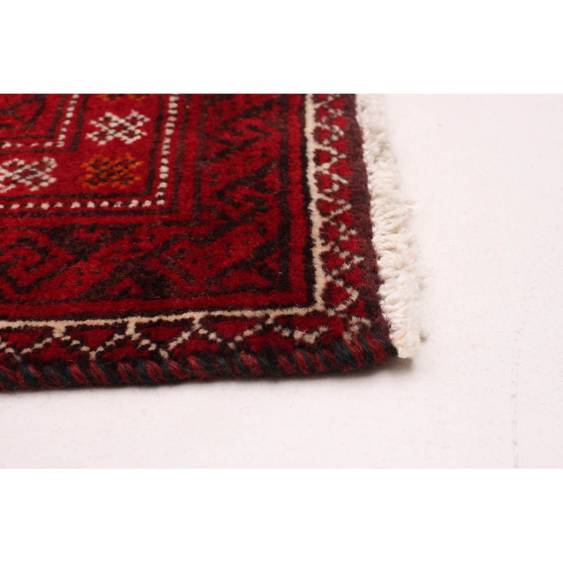 Tapis de couloir unique en laine noué à la main 3 pi 5 po x 7 pi 3 po nouvel âge Kalgoorlie