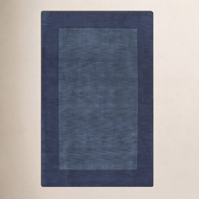 Dolma Navy Hand-Loomed Wool Rug