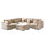 Canapé modulaire avec repose-pieds 6 pièces Elowen-321688282