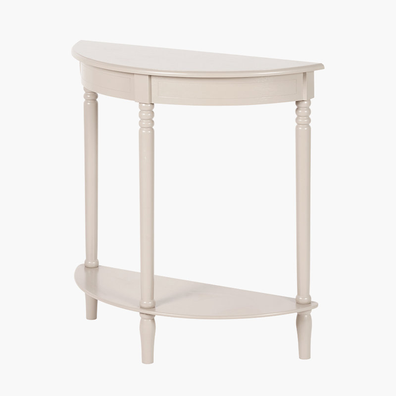 Callum 80cm Solid Wood Console Table, Putty Beige