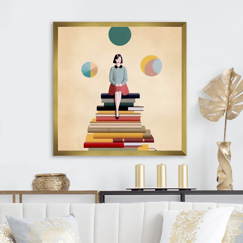 «Simplicity Book Revelation» sur impression sur toile, Encadrement doré, H 30 po x l 30 po x P 1 po