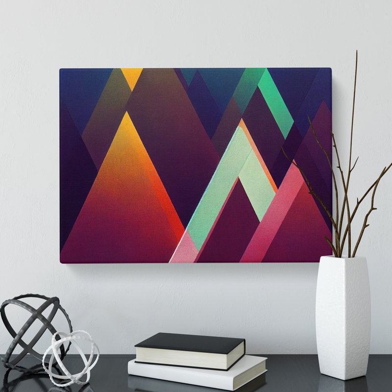 Shimmering Modern Abstract - Wrapped Canvas, 50cm H x 76cm W x 3cm D