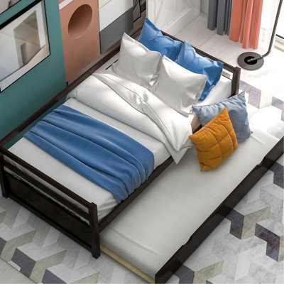 Lit de jour avec lit gigogne escamotable - Simple - Bois massif pour la chambre à coucher