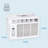 Keystone 5,000 BTU Window-Mounted Air Conditioner with Follow Me LCD Remote Control-124131976