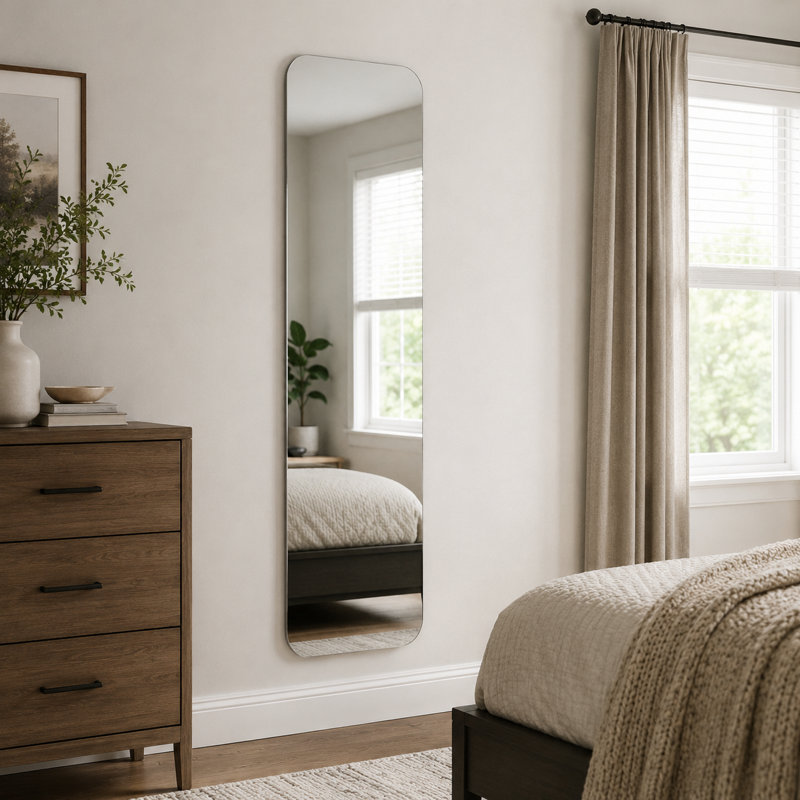Miroir pleine grandeur sans cadre, 60" x 15"