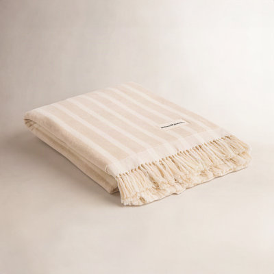 Striped Cotton Beach Towel