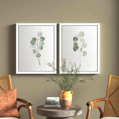 « mouse eucalyptus branch i » par vincent van gogh-2 pièces, ensemble de 2 reproductions d’art sur image