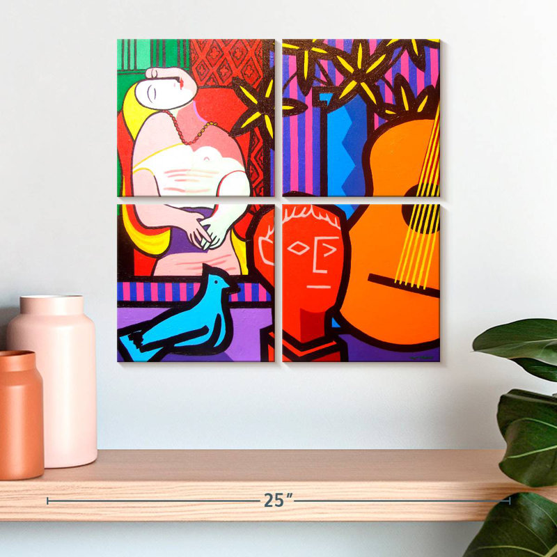 Senne nature morte avec Picassos rêve, H 18 po x l 18 po
