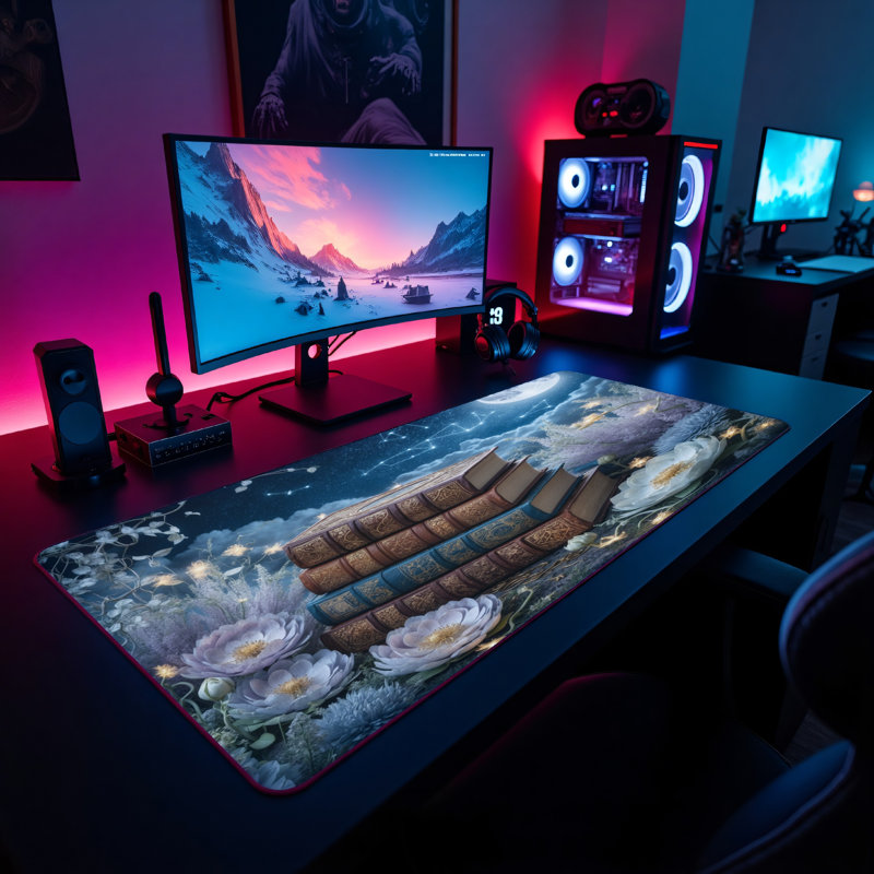 Polyester Desk Pad, 14.4x12.1