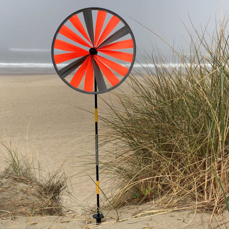 Roue pivotante rétroréfléchissante de 12 po, Roue orange