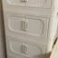 Armoire de rangement 19,69 po, 3 niveaux, 19,69 po x 11,81 po x 31,1 po, bacs de rangement pliables avec porte magnétique, armoire de rangement en plastique avec roues
