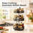 3_x005f_x001e_Tier Rotating Spice Rack Organizer, Carbon Steel 360° Rotatable Turntable, Multifunctional Countertop Seasoning Condiment Storage Shelf, Space_x005f_x001e_Saving Kitchen Organizer for Countertop Cabinet Pantry