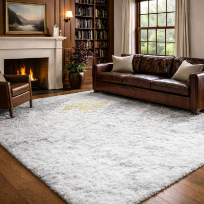 Tapis à poil long de qualité supérieure lavable à la machine ADS614