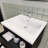 Alcester 23.6'' Single Bathroom Vanity with Resin Top-581334079