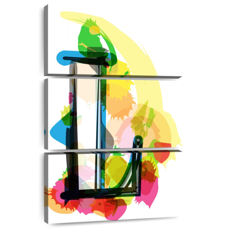 Keiri, lettre abstraite L, H 57 po x l 36 po