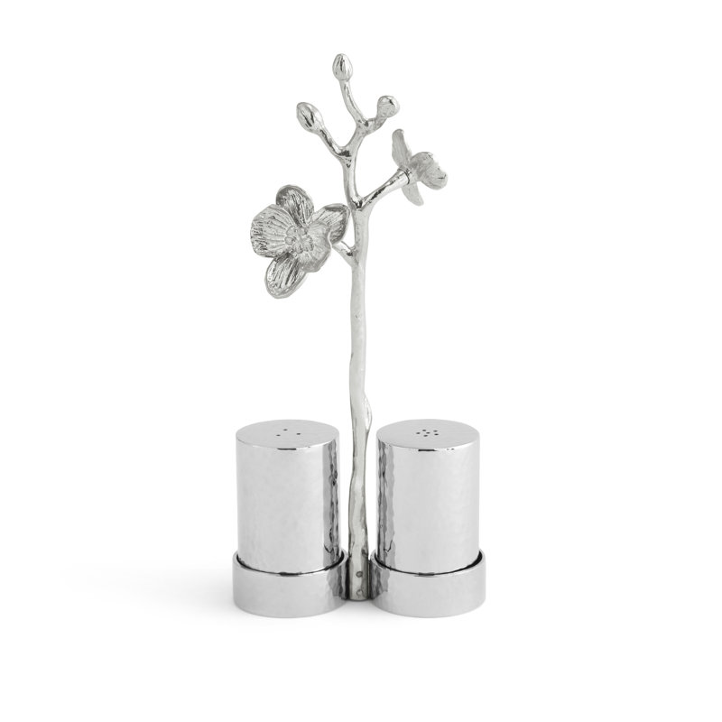 White Orchid Salt And Pepper Shaker Set