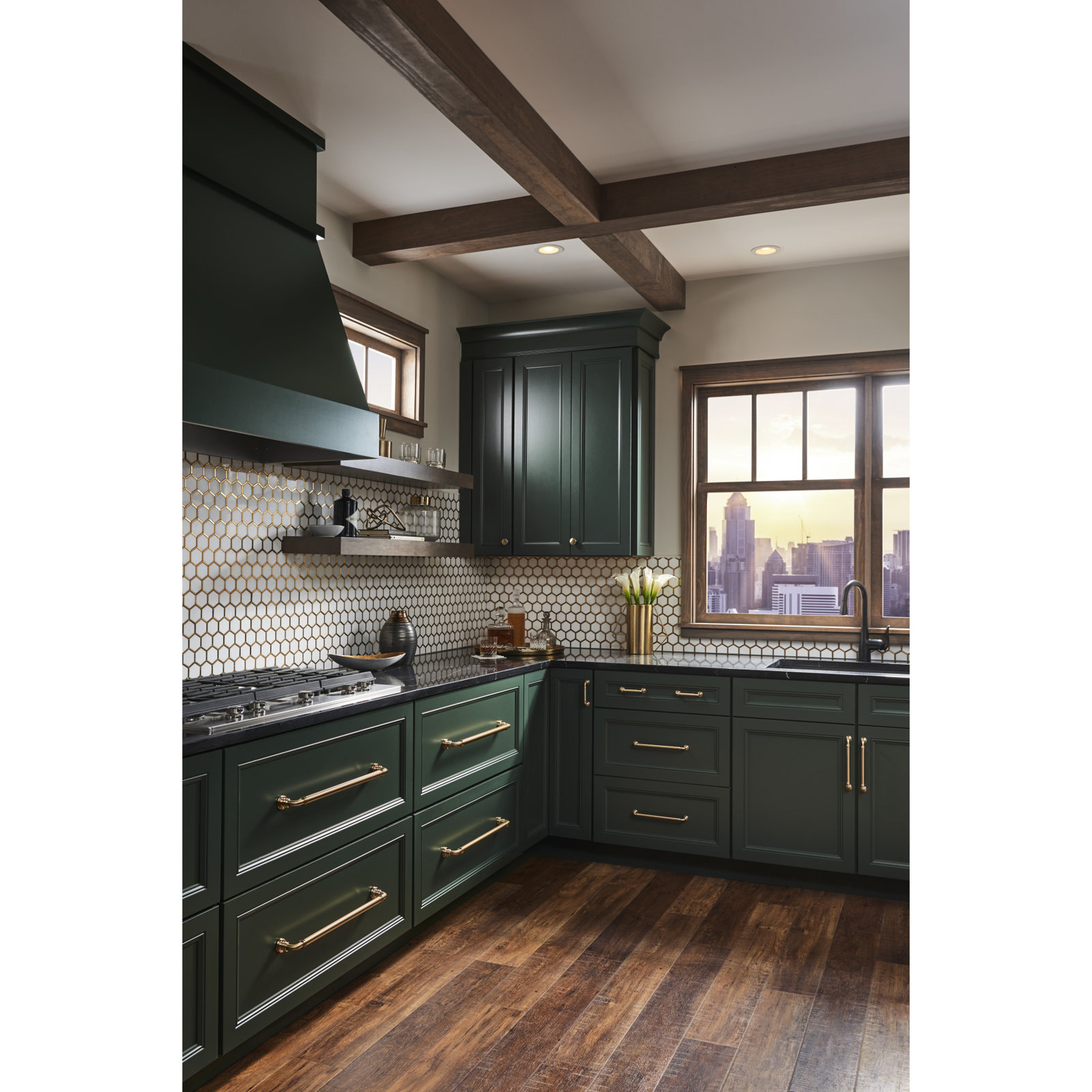 Cranford Round Cabinet Knob, Honey Bronze