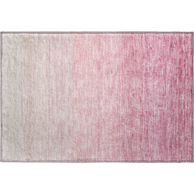 Premium Machine Washable Prisco Pink Rug