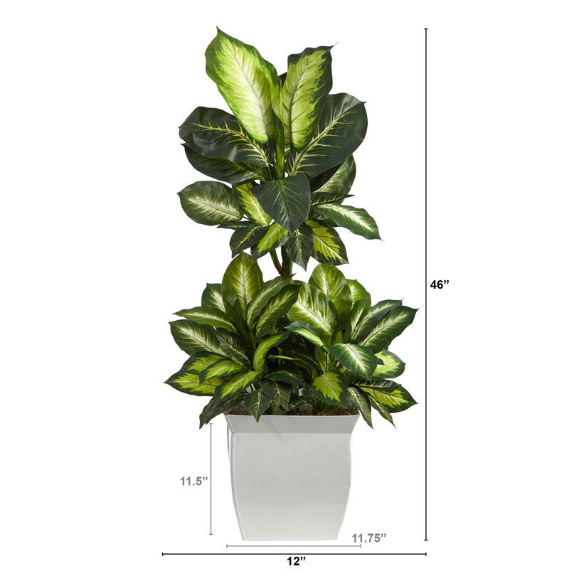 Plante à feuillage artificiel 46 po en pot