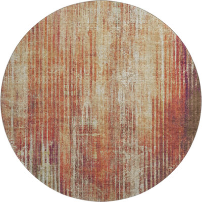 Premium Machine Washable Cerrito AMF582 Paprika Rug