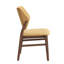 Sarha Yellow Fabric & Walnut Finish Side Chair (Set of 2)