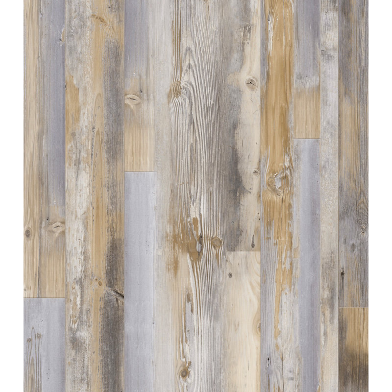 Silver Lake 7.1" x 48" x 5mm/20 mil Waterproof Click Lock Luxury Vinyl Plank Flooring, Rosy Moab Pine