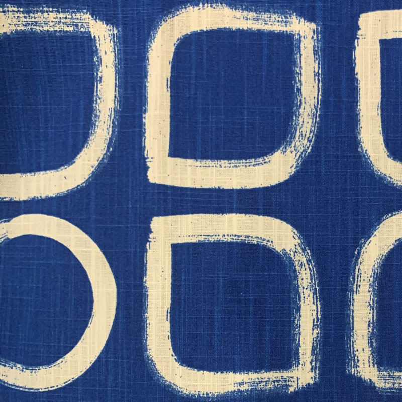 Coussin en coton à pois Block, 18 po x 18 po