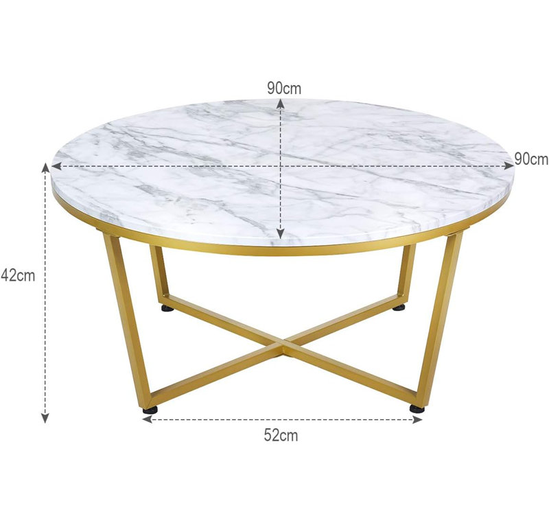 Klose Cross Legs Coffee Table
