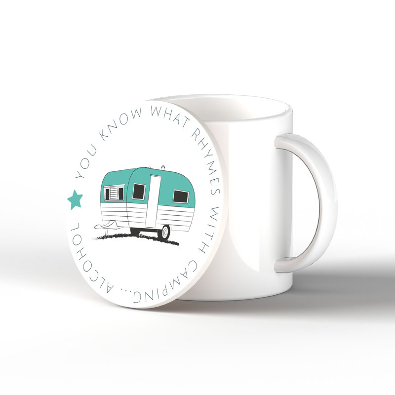 Camper Alcohol Coaster 100X100