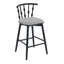 Tabouret de bar en bois Doria, ensemble de 2-484231110