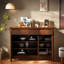 Buffets rétro en bois manufacturé polyvalent
