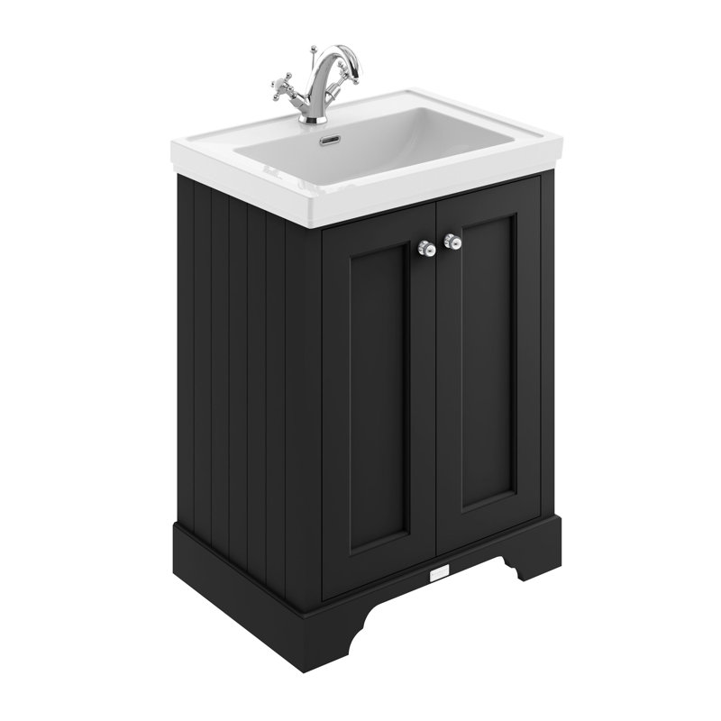 Bayswater 1247 mm Bathroom Vanity, Matt Black