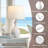 19”Ceramic Table Lamp Set of 2, Modern Bedside Lamps for Nightstand, Bedroom, Living Room with Rocker Switch, White-1727100172