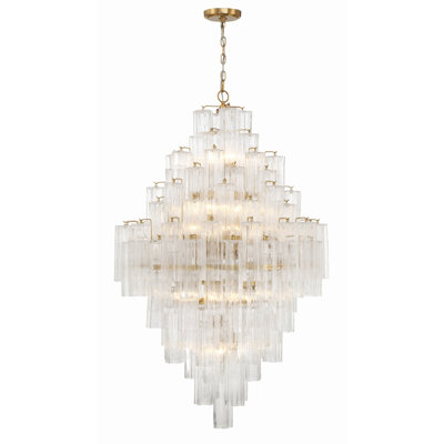 Quinzio 20 - Light Dimmable Tiered Chandelier