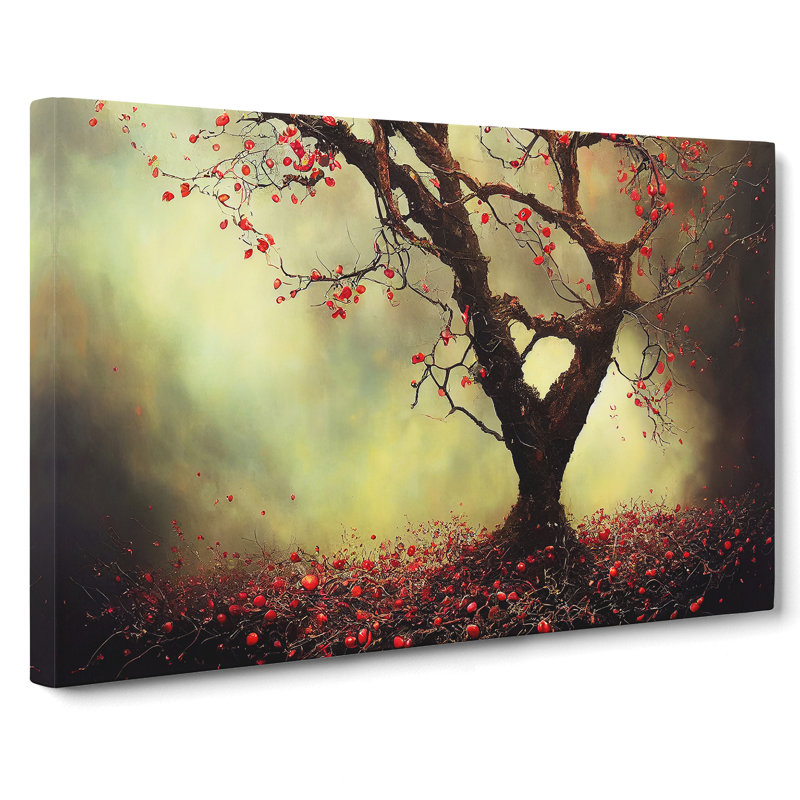 Dramatic Apple Tree - Wrapped Canvas Print, 35cm H x 50cm W x 3cm D