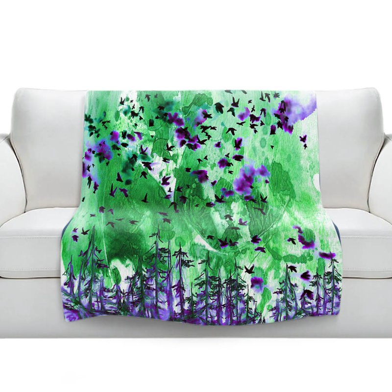 Couverture sherpa doux meilleur vert, l 51 po x L 60 po